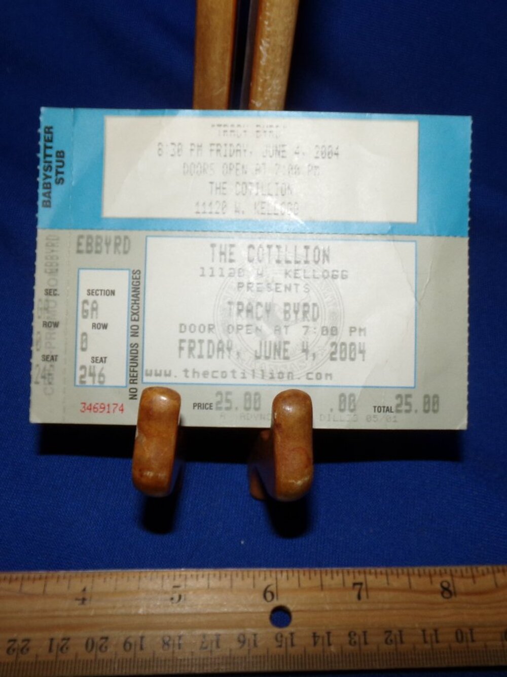 VINTAGE TRACY BYRD CONCERT TICKET STUB - 2004 - Wichita, Kansas